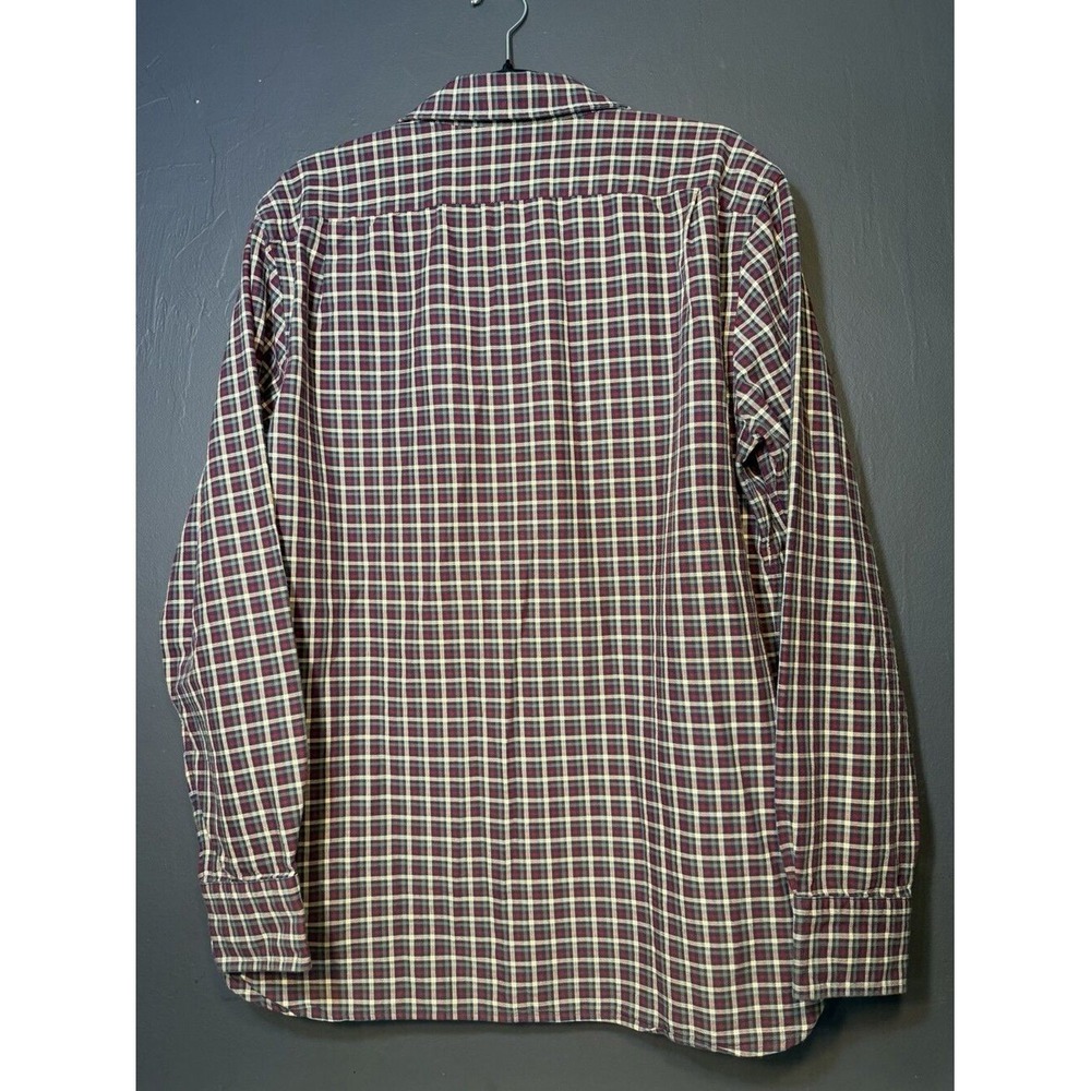 Cremieux Button Down Slim Fit Large Multi Plaid Supima Cotton Casual - Picture 3 of 8